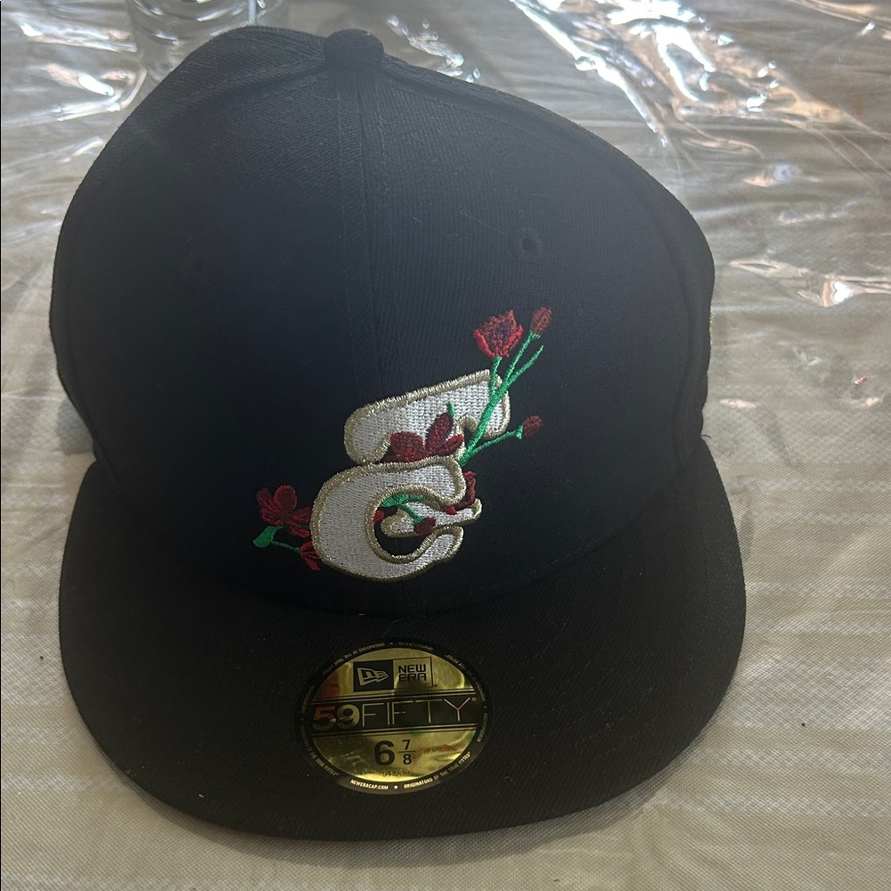 New Era Black 59FIFTY Cap with Gold Accents